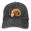 Unisex Baseballkappe Fibonacci-Spirale Opossum in Goldener Schnitt-Spirale Trucker Snapback Kappen Papa-Hut Opossum Opossums Golfhüte
