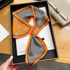 Fashion new cross small silk scarf women's headband Korean version spring, autumn and summer professional scarf small scarf square scarf headband