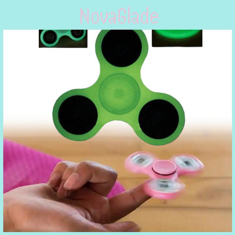 Abs Fidget Spinner Toy With Glowing For Stress Relief And Focus