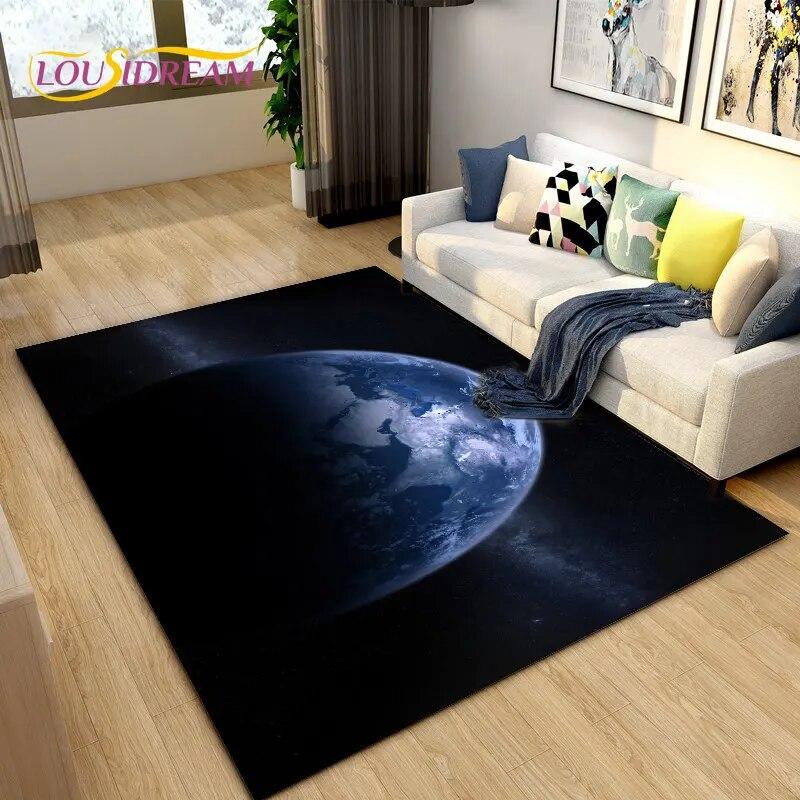 

Килимок 3D Galaxy Space Fixed Stars, килимок для вітальні, дитяча кімната, діти грають, повзаючи, нековзкий килимок 40x60cm