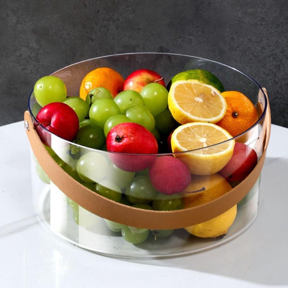 Clear Fruit Storage Basket Plastic Drinks Chiller Bin Thickened Ice Bucket  Party