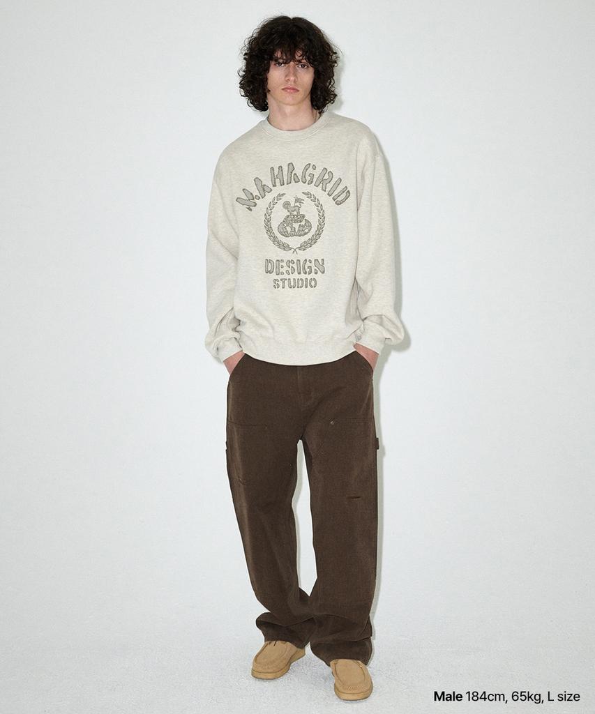 MAHAGRID Double Knee Canvas Pant Brown(Mg2Efmd113A)