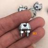 U-Shape M3 Cable Clamps, 3mm Wire Rope Fixing Bolts, Heavy-Duty 304 Saddle Fasteners for Secure Cable Management, Cable Management