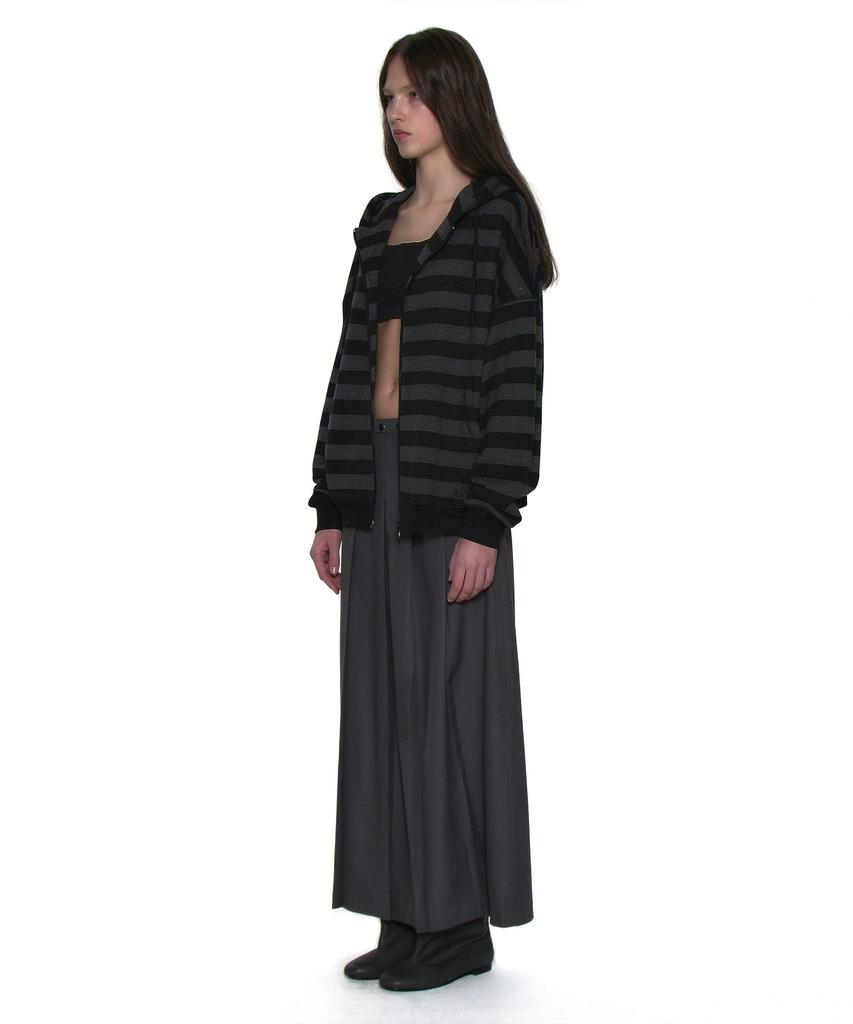 Partimento Woman (Set) Three-Way Transform Pleated Skirt_Charcoal