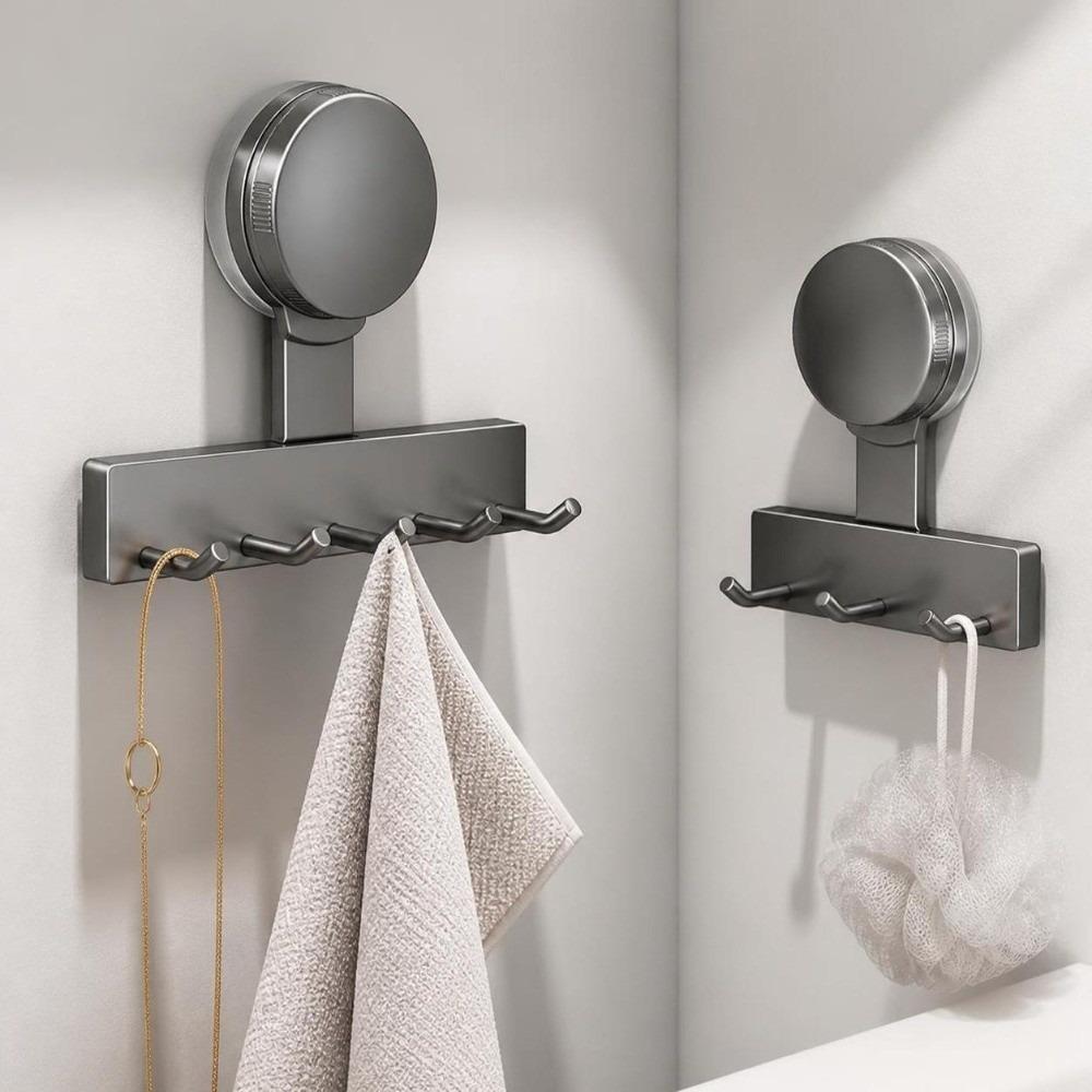 Strong Load Bearing Wall Hook Punch-Free Storage Rack Wall Mounted Suction Cup Hook Door Hanging