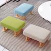 Smooth Solid Wood Foot Stool Rounded Edges Foot Rest Creative Shoe Changing Bench  Bathroom Use