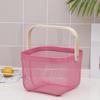 Multi-Purpose Metal Draining Basket for Vegetables, Fruits, and Laundry Storage
