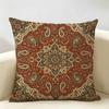 Retro Bohemian Intricacy Luxury Cushion Cover Natural Linen Organic Fabric DoubleSided Printing Room Sofa Decor Pillow Case