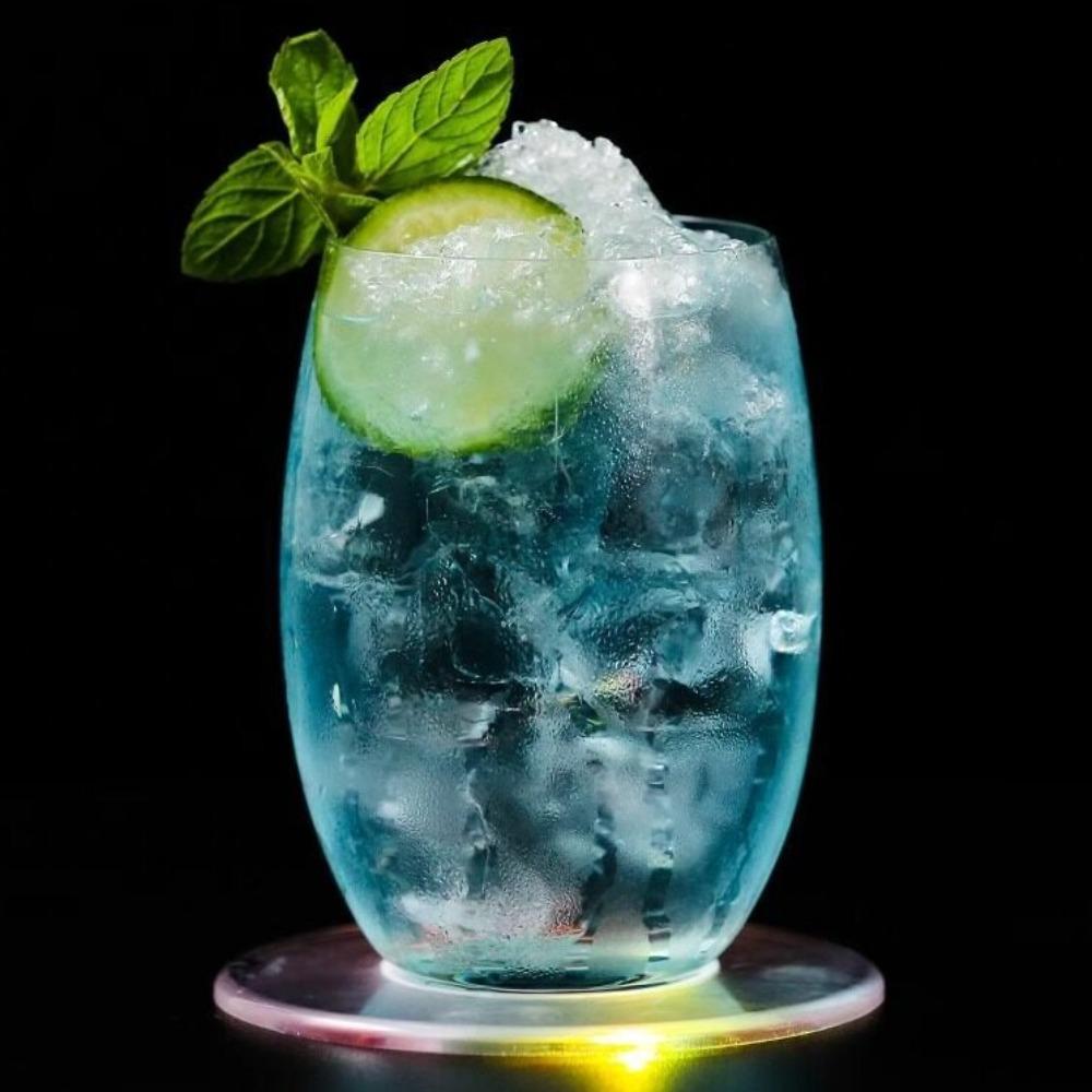 Super Thin LED Cup Coaster Colorful Cocktail Coaster Light Emitting Drink Coaster Stall Light