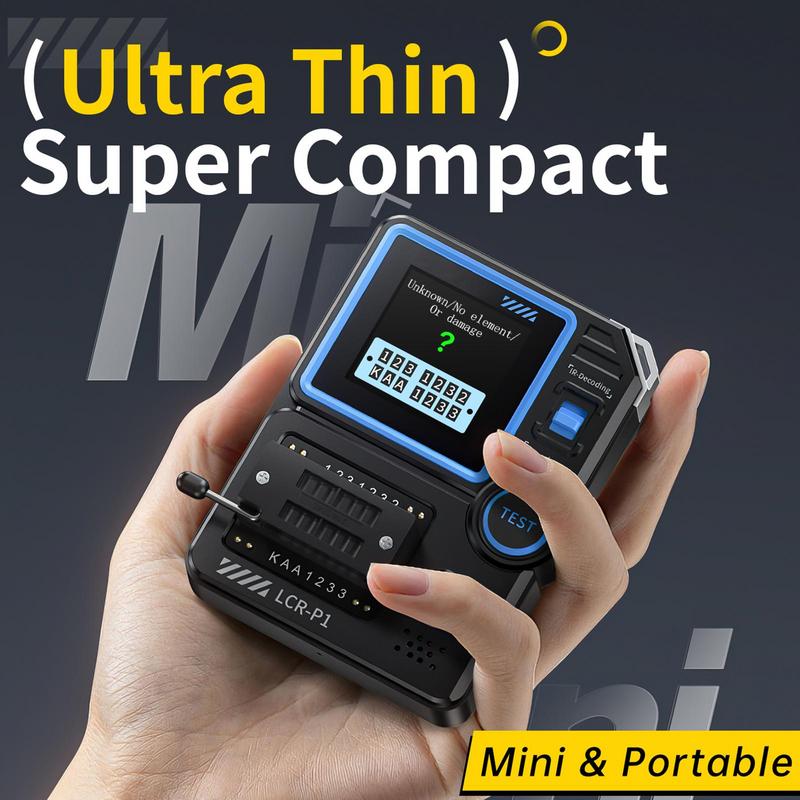 LCRP1 Transistor Tester Diode Triode Transistor Capacitance Meter Resistance LCRESR Meter Multifunctional Tester Tool