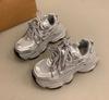 Fashion Chunky Platform Sneakers for Women Spring Fashion Thick Sole Vulcanized Shoes Woman Non Slip Mesh Breathable Casual Sports Shoes