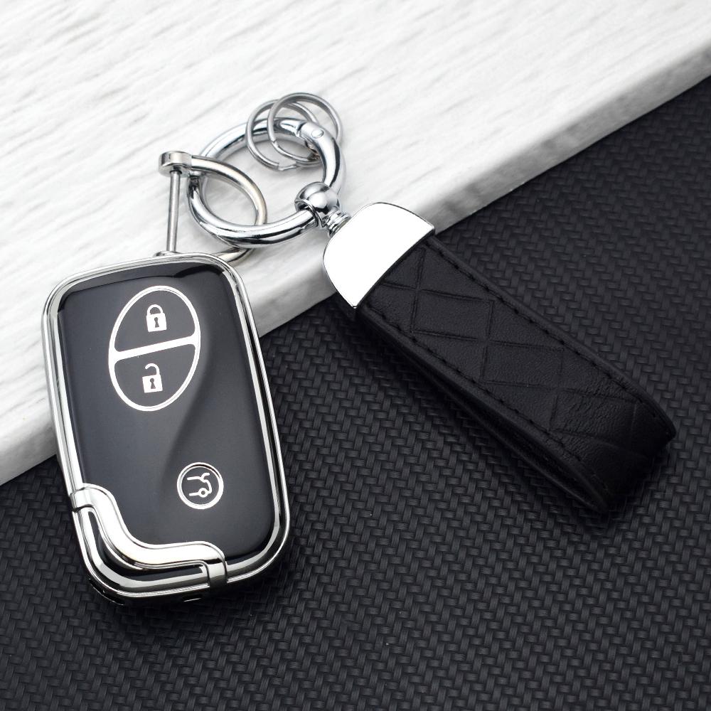 3 Buttons TPU Smart Remote Key Fob Case for Lexus IS250 CT200 CT200h RX270 RX350 RX450 Car Key Cover Holder Keychain Accessories