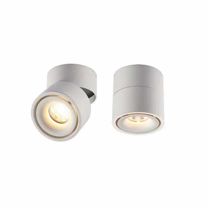 Adjustable LED Ceiling Spotlight: Smart Dimmable Spiral Downlight for Living Room