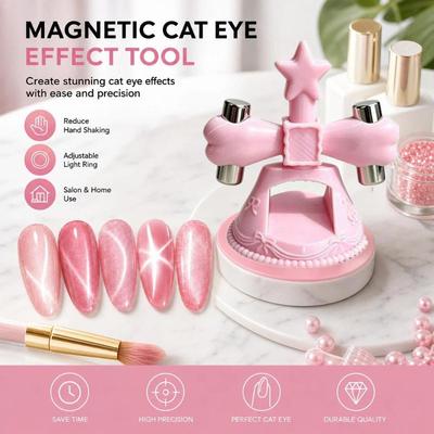 Cat'S Eye Gyroscope Cat'S Eye Glass Bead Nail Art Tool Colorful Creative And Powerful Magnet Nail Supplies