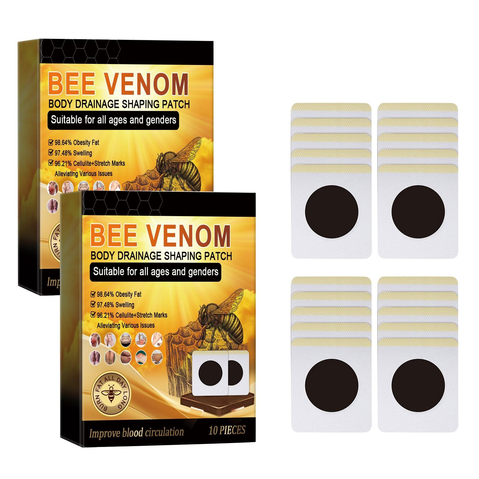 Пластыри для похудения лимфодренажные пластыри для похудения мужские и женские лимфодренажные пластыри с пчелой, 10 шт.