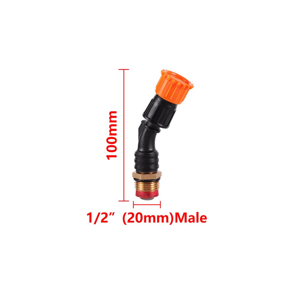 Electric Sprayer Atomizing Nozzle and Filter Joint 1/4" Female Thread Orchard Farmland Wind-Proof Pesticide Sprayer Heads 5Pcs