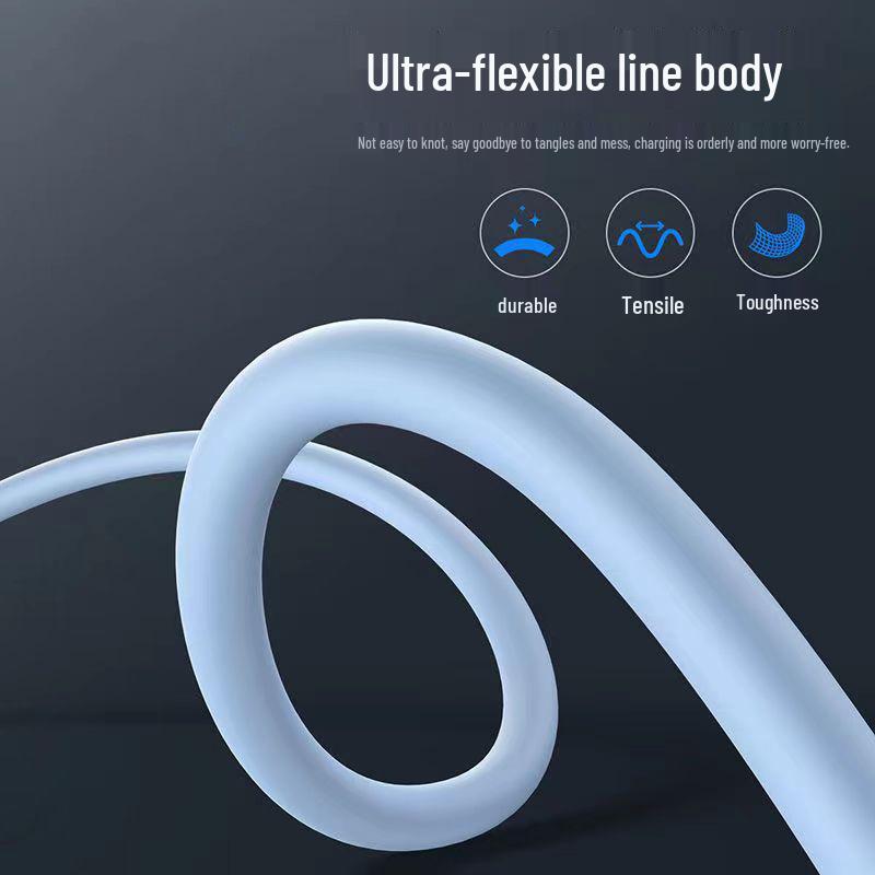 Soft Rubber Fast Charging USB Cable for Android, Apple, Type-C, Xiaomi, Huawei