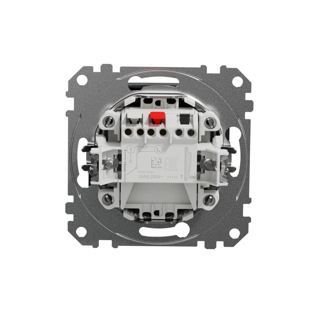 Sedna Design 1-pole Switch, Black Anthracite