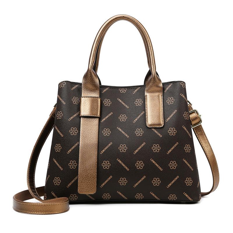 Handbag Retro Presbyopia Bag Messenger Bag Women's Fashion High Sense Shoulder Women's Bag Large Capacity Commuter Tote Bag