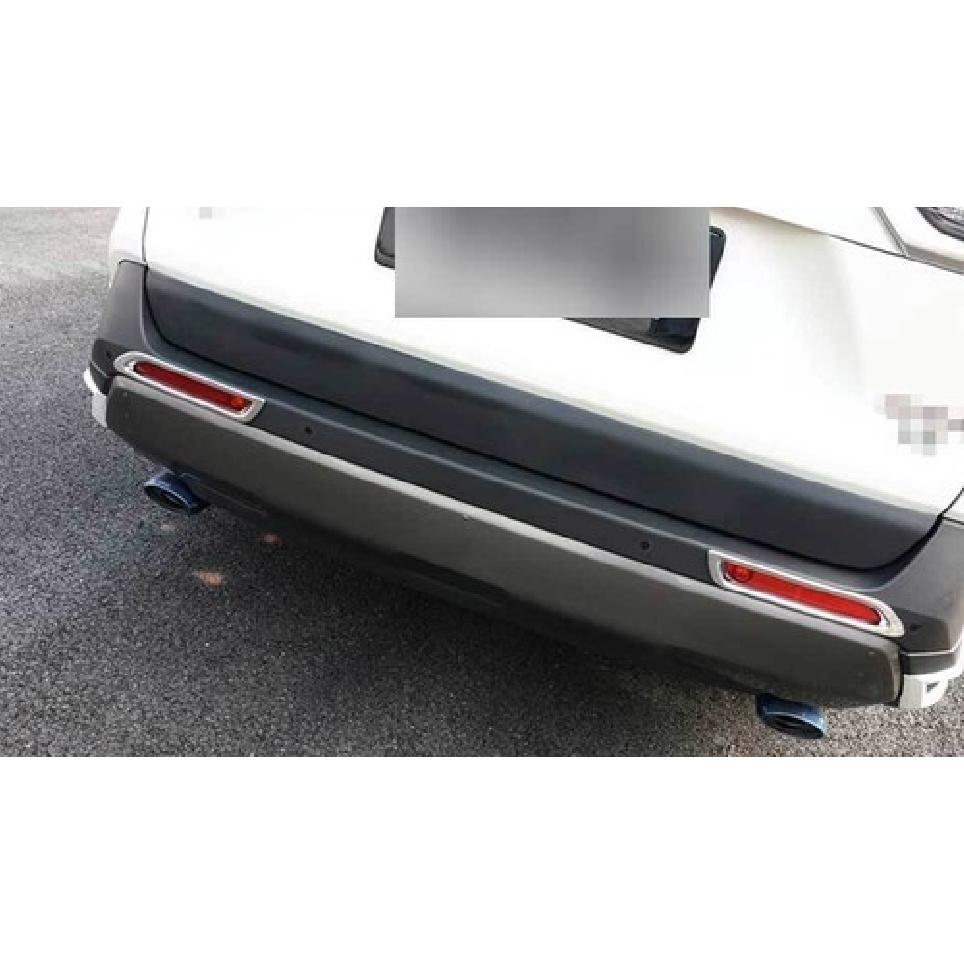 For Toyota RAV4 2019-2025 Chrome Rear Bumper Fog Light Decor Frame Frame Trim