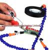Three-Jaw Device with Tri-Color Light, USB, and 3x Magnifier for Model Airplane Repair