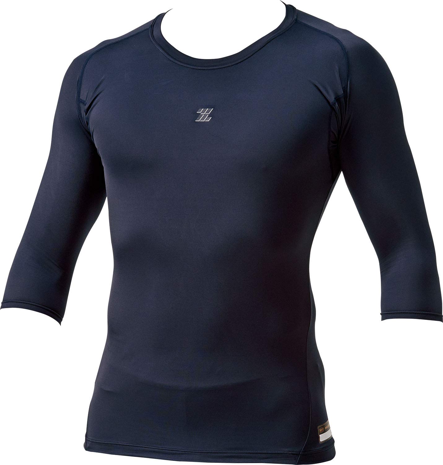 

ZETT Baseball Pro Status Физический контроль Носимая одежда Футболка с рукавом 3/4, темно-синяя, M,