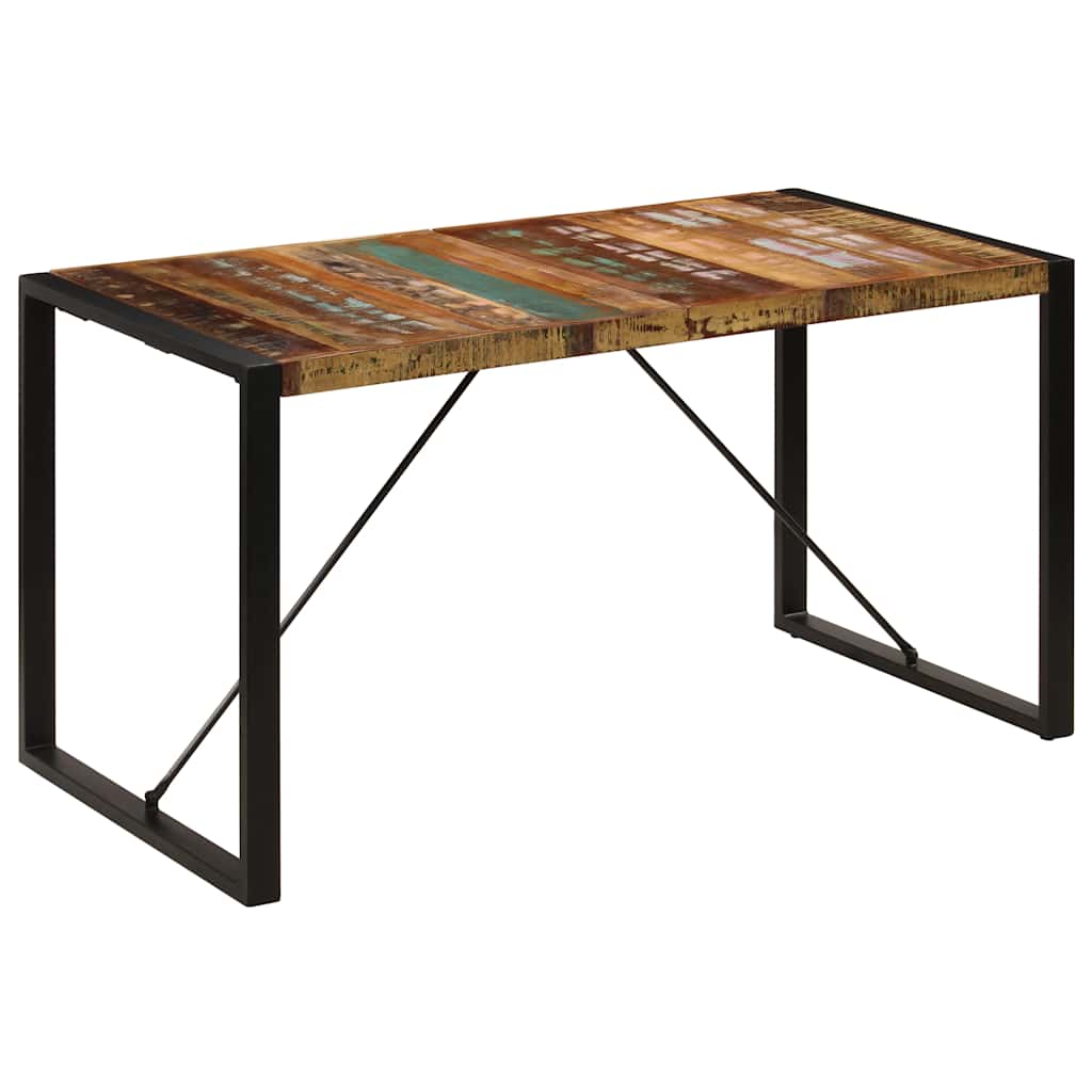 Dining Table 140 x 70 x 75 cm Solid Reclaimed Wood