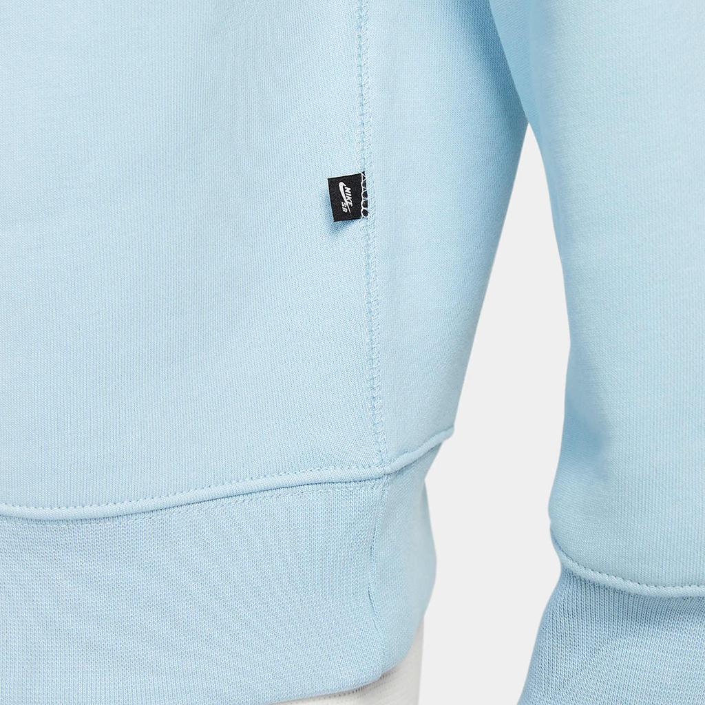 Nike Solid Letter Logo Half-Zip Pullover Sweatshirt Men Tops Light-Blue DX4249-442