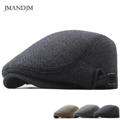 Barett Herren Herbst und Winter Fleece Warm Schirmmütze Tweed Kappe Britische Schiebermütze