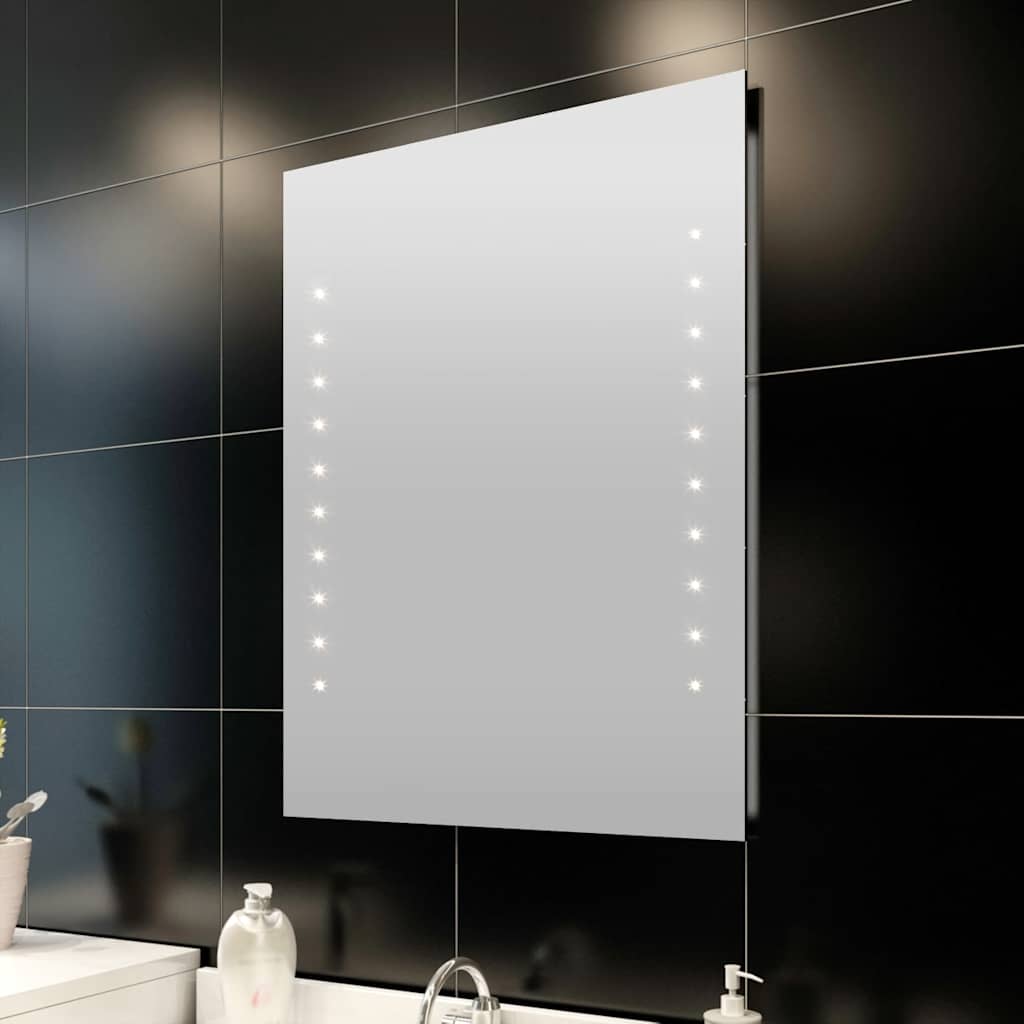 Bathroom Mirror 60x80 cm with LED Lights