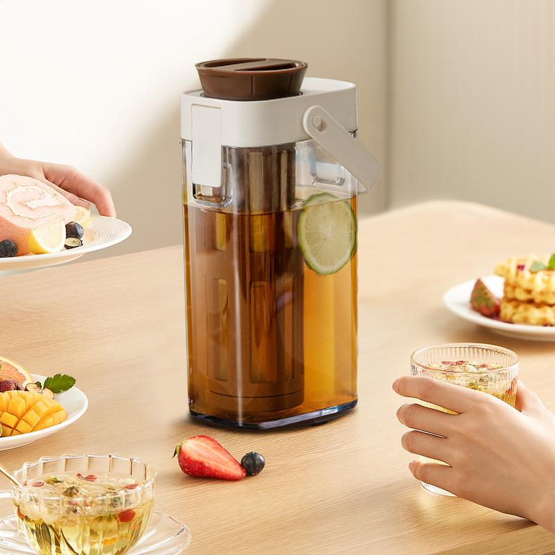 Cold Coffee Brewer Large Cold Brew Coffee Maker Container Leak Proof Container with Handle & Lid Kitchen Tools for Ice Tea