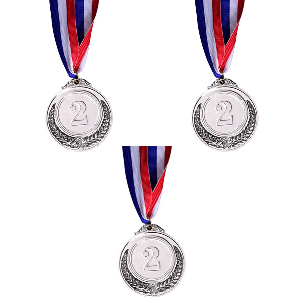 3Pcs/set Gold Silver Bronze Prizes Winners Reward Medals Sports Day Competitions Awards Medal Adults Kids Outdoor Games Souvenir