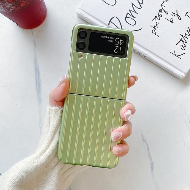 Candy Color Trunk Phone Case For Samsung Galaxy Z Flip 3 5g Hard Pc Back Cover For Galaxy Z Flip3