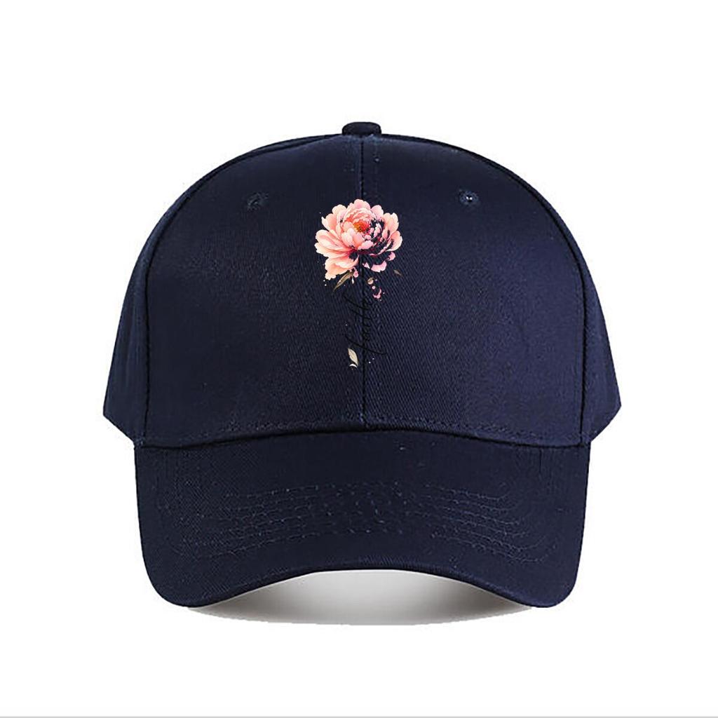 Blush Bloom Script Grace Artwork Baseball Cap Fashion Outdoor Sports Sunhat Unisex Snapback Cap Womens