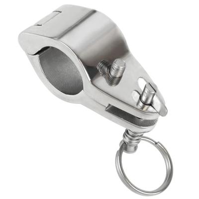Glissières d'auvent articulées marines en acier inoxydable 316 – Supports de charnière Bimini pointus 22-50 mm – Poli miroir, à serrage pour bateaux, yachts