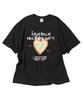 TRAVEL Heart Space Colored Paper Short Sleeve T-Shirt Black
