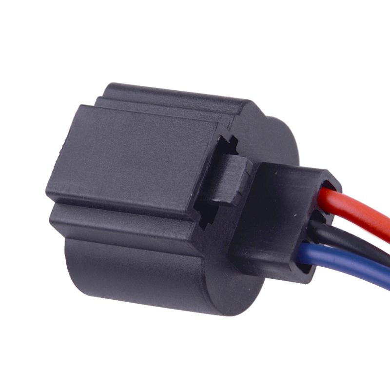 Universal 12V 2pcs H13 9008 Female Headlight Socket LED Plug Wire Harness Adapter Connector