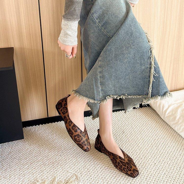 Pattern Women Toe Shallow Ballet Flats Ballerinas Daily Loafers Mocasines Mujer