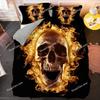 New Skull Bedding Set Single Twin Full Queen King Size Bed Set Adult Kid Bedroom Duvet Cover Sets 3D Print Bed Sheet Set741