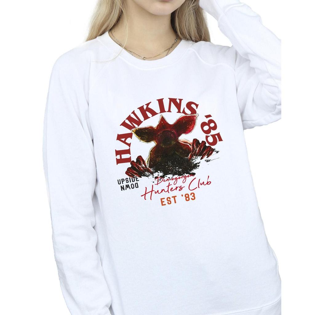Netflix Womens/Ladies Stranger Things Hunters Club Sweatshirt