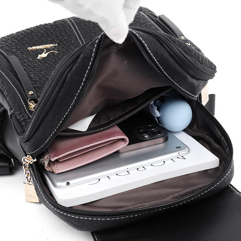 Mode Rucksäcke Weibliche Hochwertige Leder Rucksack für Frauen Rucksäcke Große Kapazität Schultasche Damen Reisetaschen Mochilas