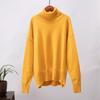 Solid Colour High Neck Sweater Autumn Winter Comfortable Loose Classic Versatile Pullover Sweater Luxurious Relaxed-fit Slimming and Versatile Top