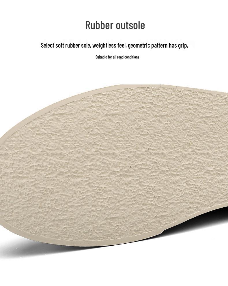 Men's 2025 Casual Breathable Leather Shoes - Trendy Korean Style with Thick Soles for Sporty Fashion