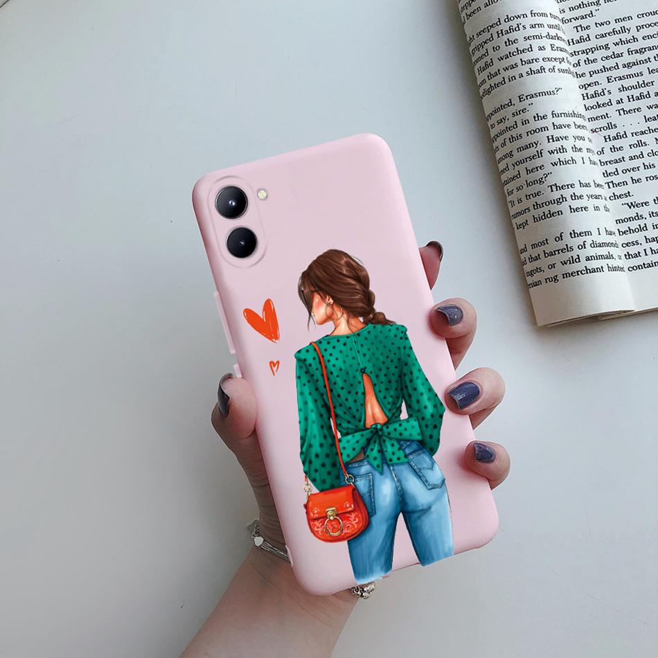 For Realme C33 4G Case Super Mom Baby Fashion Girls Soft Silicone Phone Case For Realme C33 2022 RMX3624 Back Cover Bumper Etui