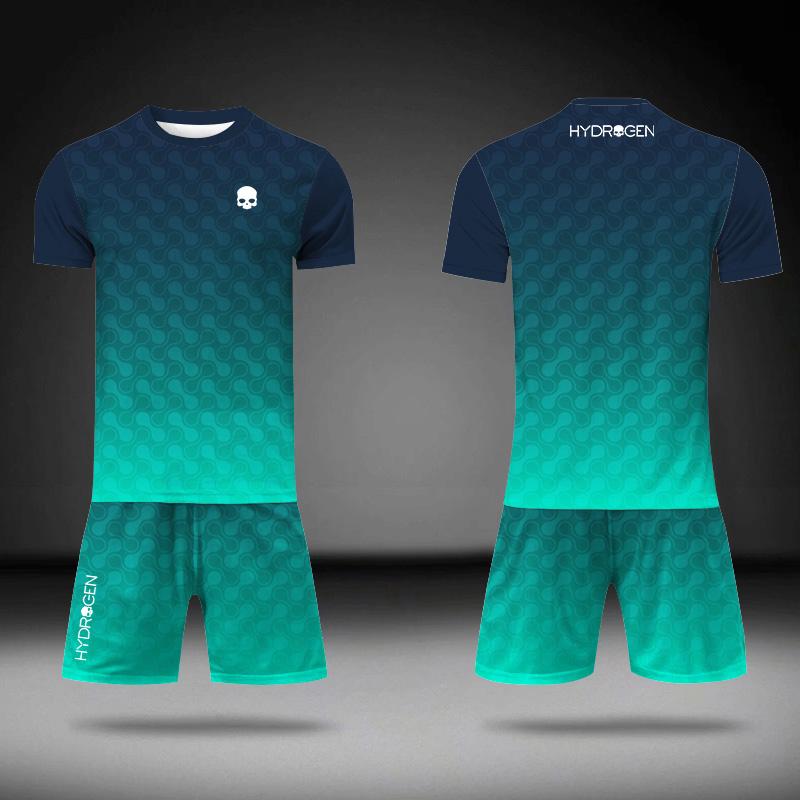 2024 Summer Oversized Loose Fit Tracksuit Men's Stripe Print T-Shirt And Shorts 2-Piece Outfits Tennis Basketball Sportswear Set