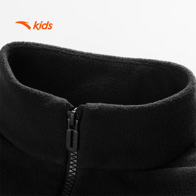 Anta Kids' Unisex Fleece Anti-Static Stand Collar Jacket A72537704