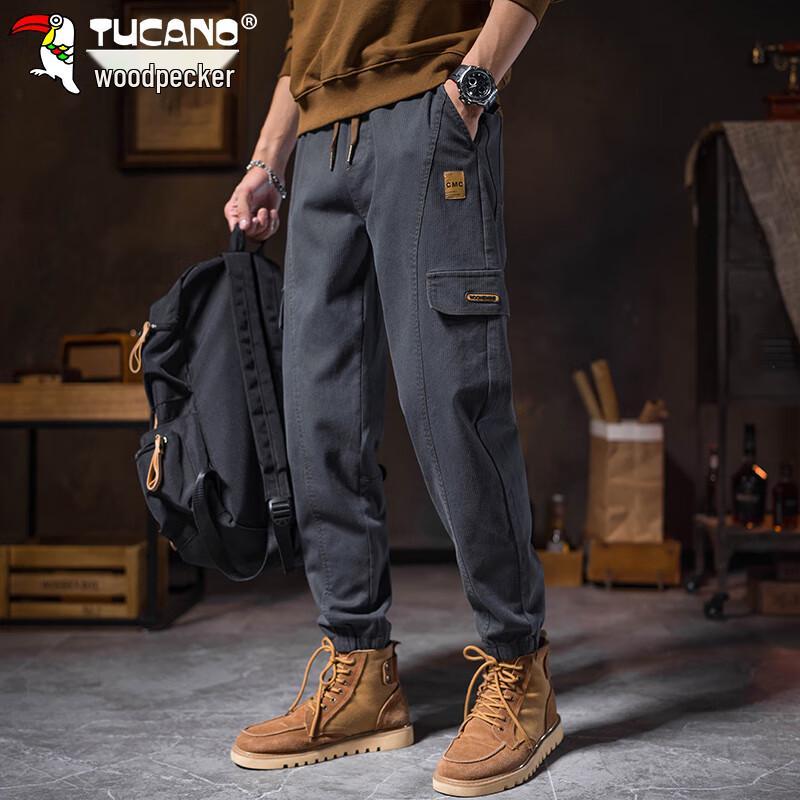 

TUCANO Men s Loose Fit Tapered Cargo Pants 32
