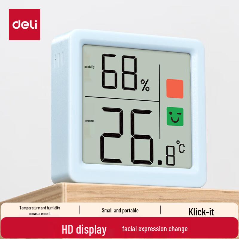 Deli Digital Thermometer Hygrometer