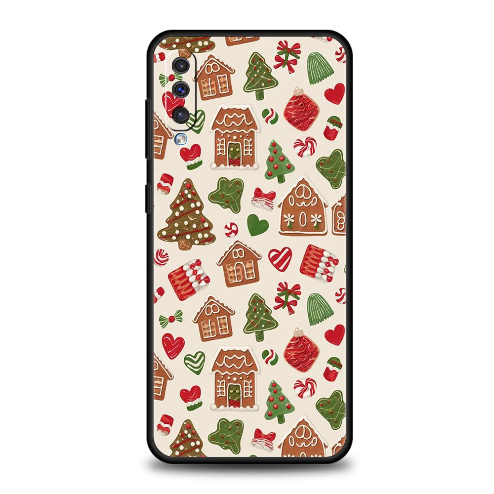 Cartoon Christmas Phone Case For Samsung A56 A36 A26 A24 A16 A14 A12 A32 A50 A70 A22 A30 A40 A34 A54 A42 A52 A04s A06 5G Cover
