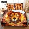 3pcs Duvet Cover Set, 3D Lion Bedding Set, Soft Comfortable Breathable Duvet Cover, For Bedroom Guest Room Decor